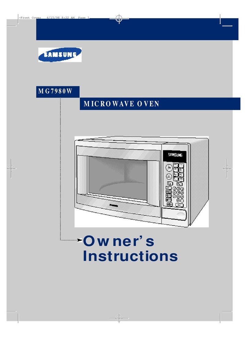 Samsung MG7980W User manual
