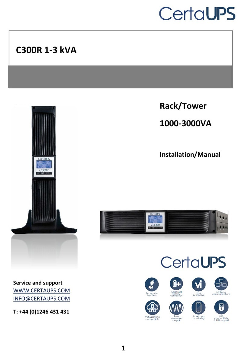 CertaUPS C300R-020-B installation manual