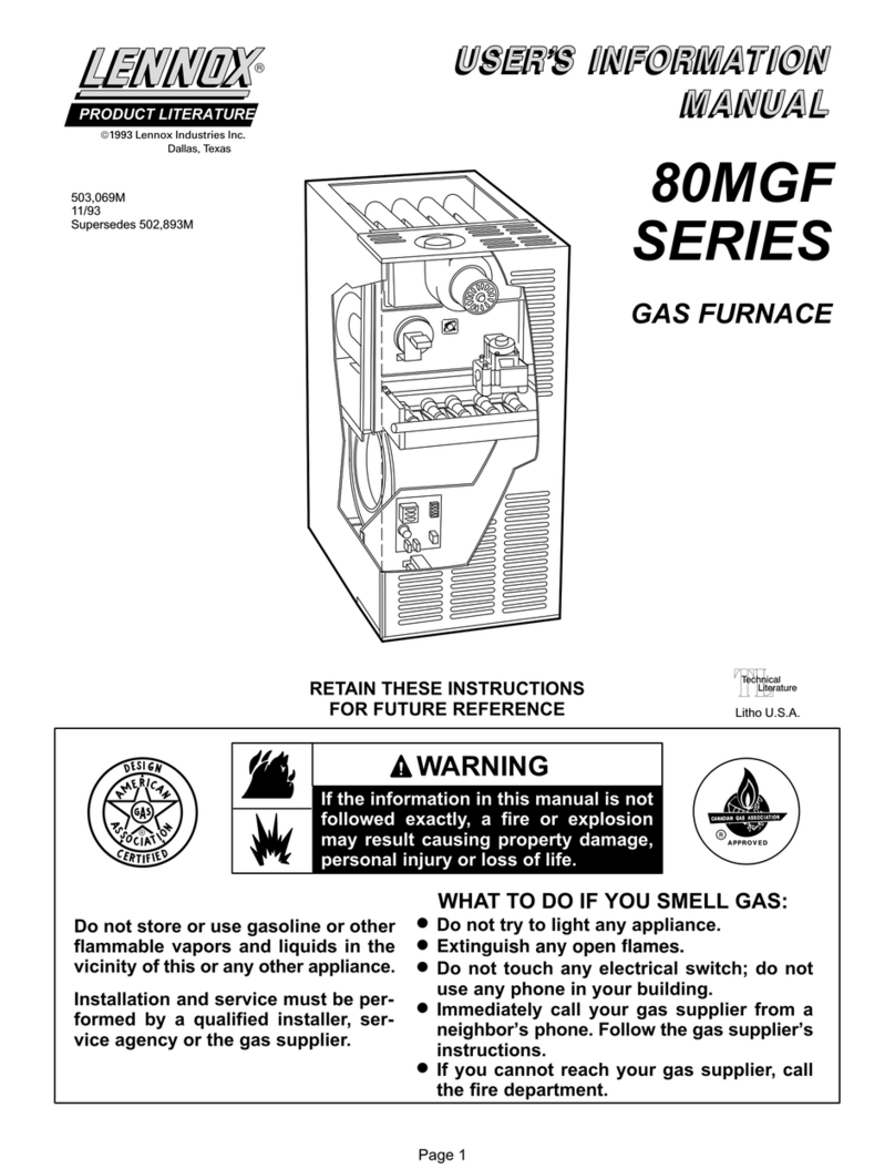 Lennox 80MGF-45 Guide Lennox 80MGF-45 Guide