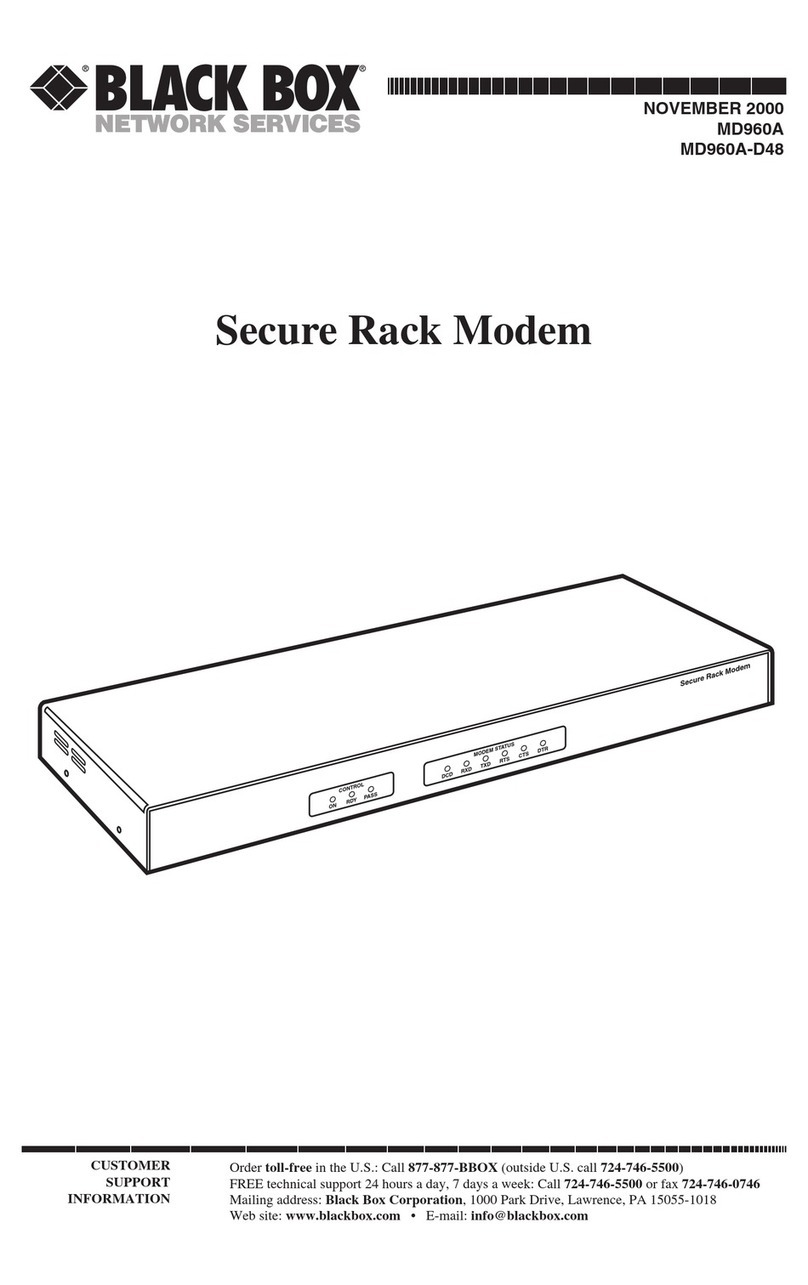 Black Box MD960A User manual