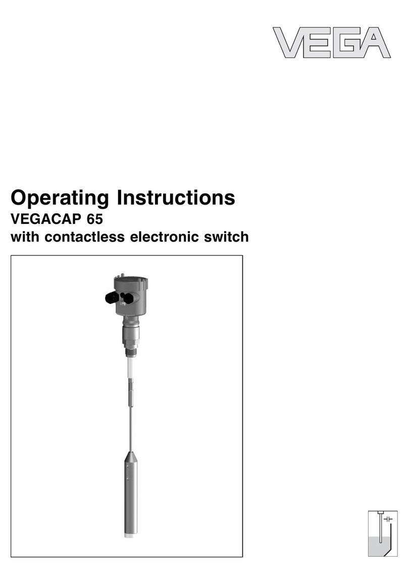 Vega VEGACAP 65 operating instructions