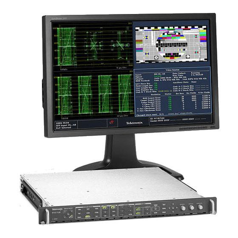 Tektronix WVR6020 Use and care manual