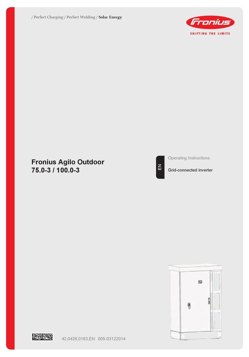 FRO­NIUS Agilo 75.0-3 User manual