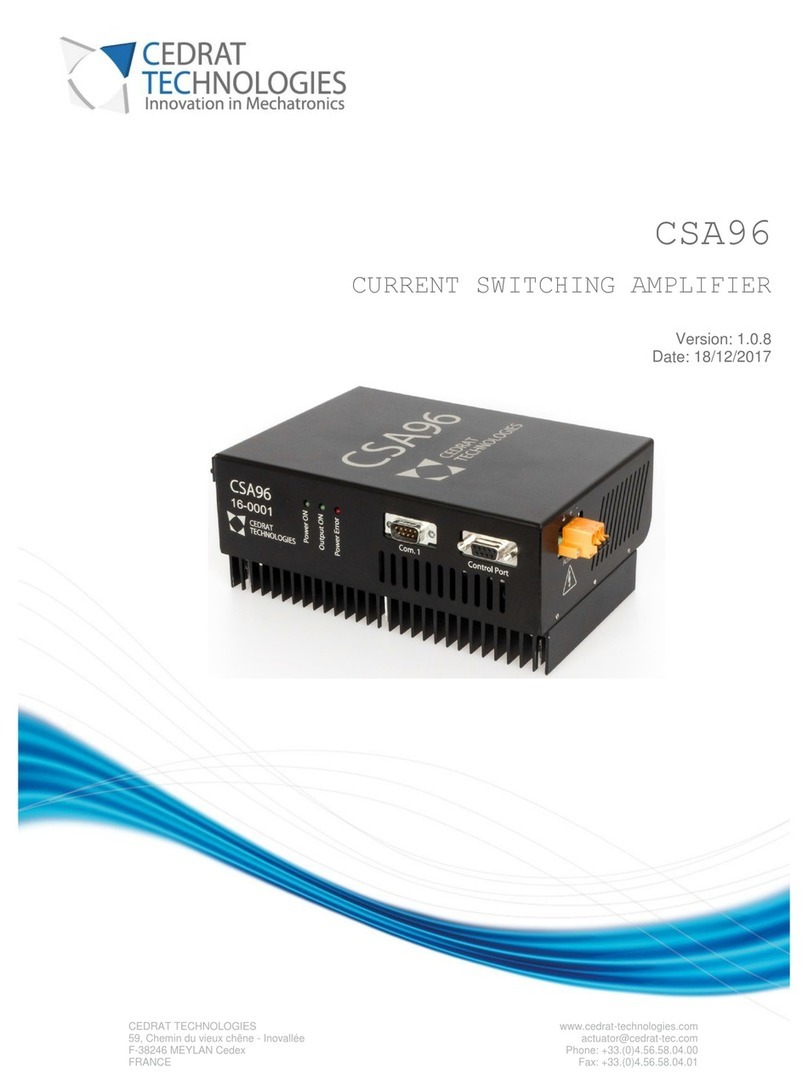 Cedrat Technologies CSA96 Instruction Cedrat Technologies CSA96 Instruction