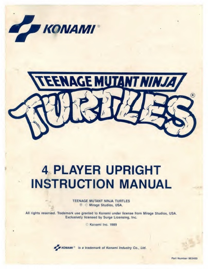 KONAMI TURTLES Teenage Mutant Ninja Turtles instruction manual