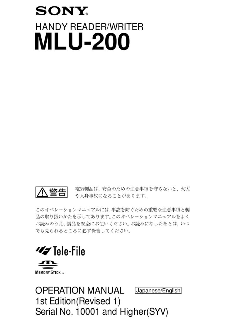 Sony MLU-200 User manual