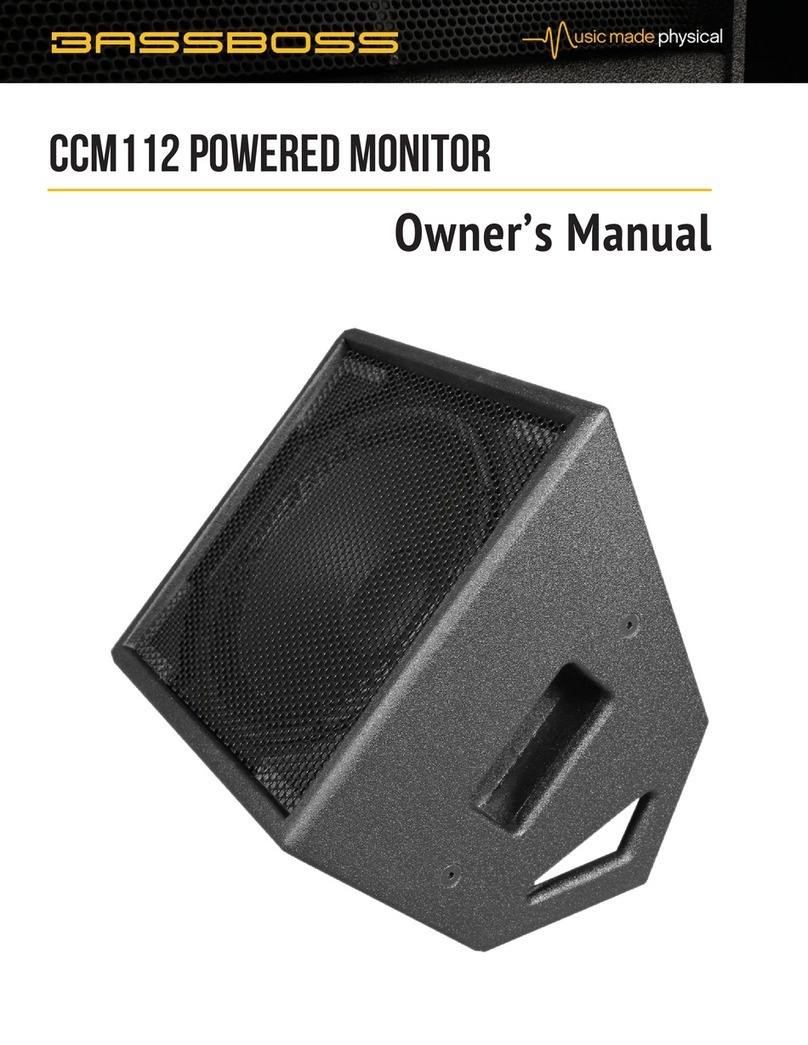 BassBoss CCM 112 User manual