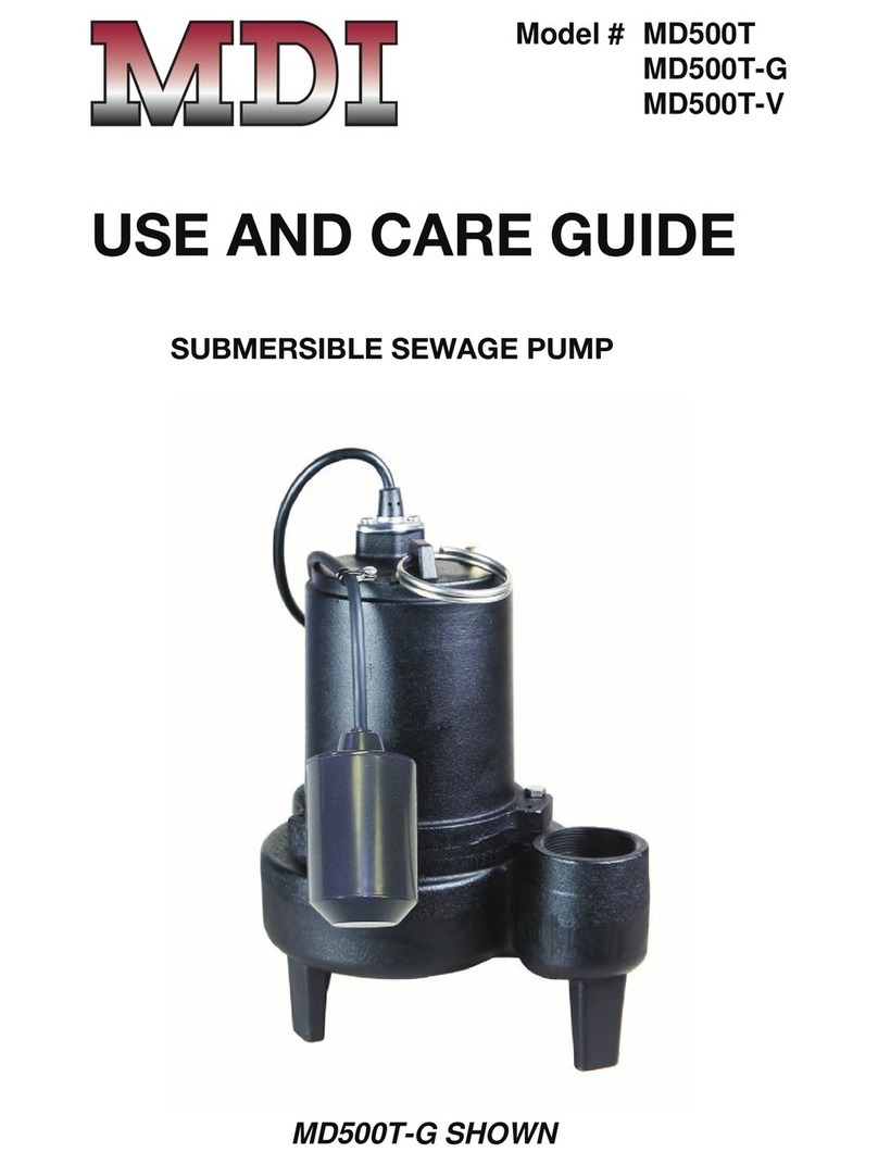 MDI MD500T Use and care guide
