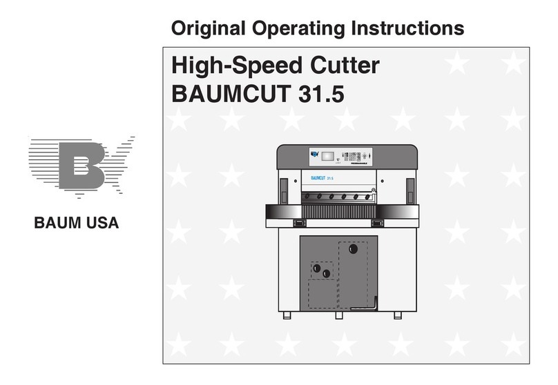 Baum BAUMCUT 31.5 operating instructions