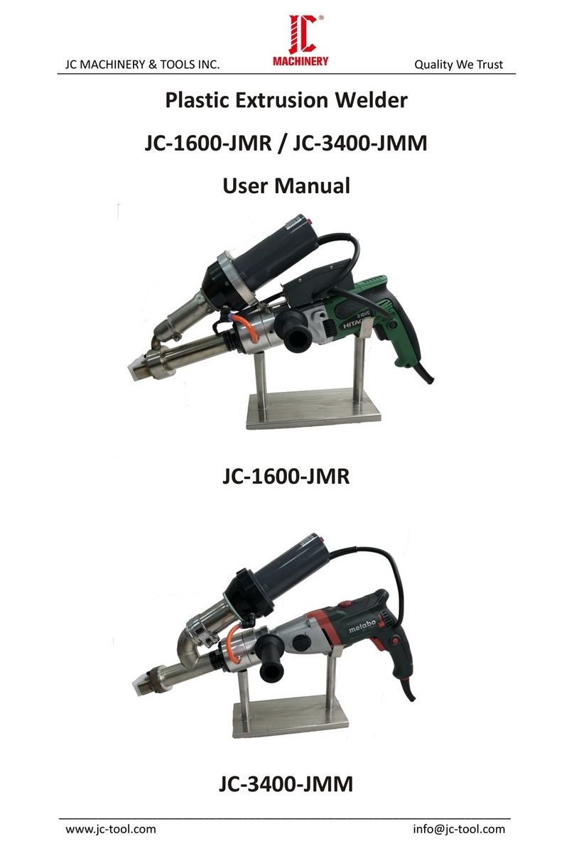 JC MACHINERY & TOOLS JC-1600-JMR user manual
