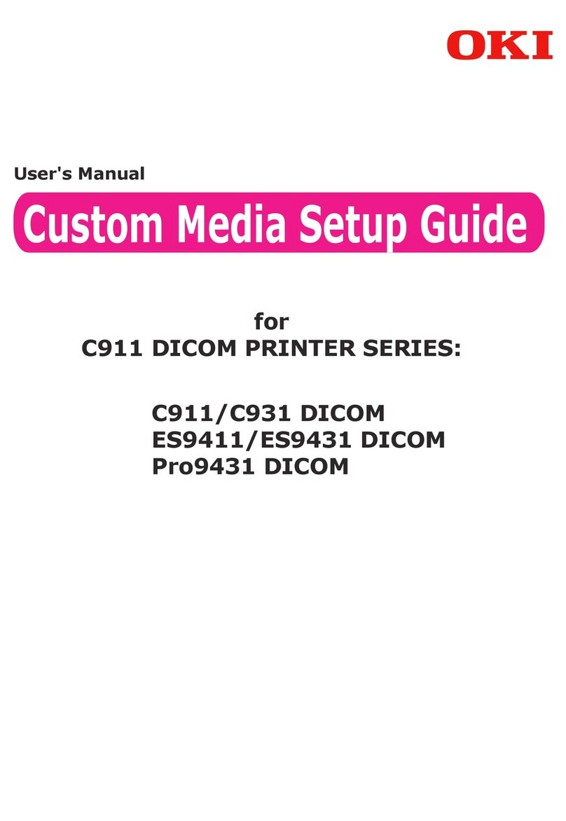 Oki C911 DICOM User manual