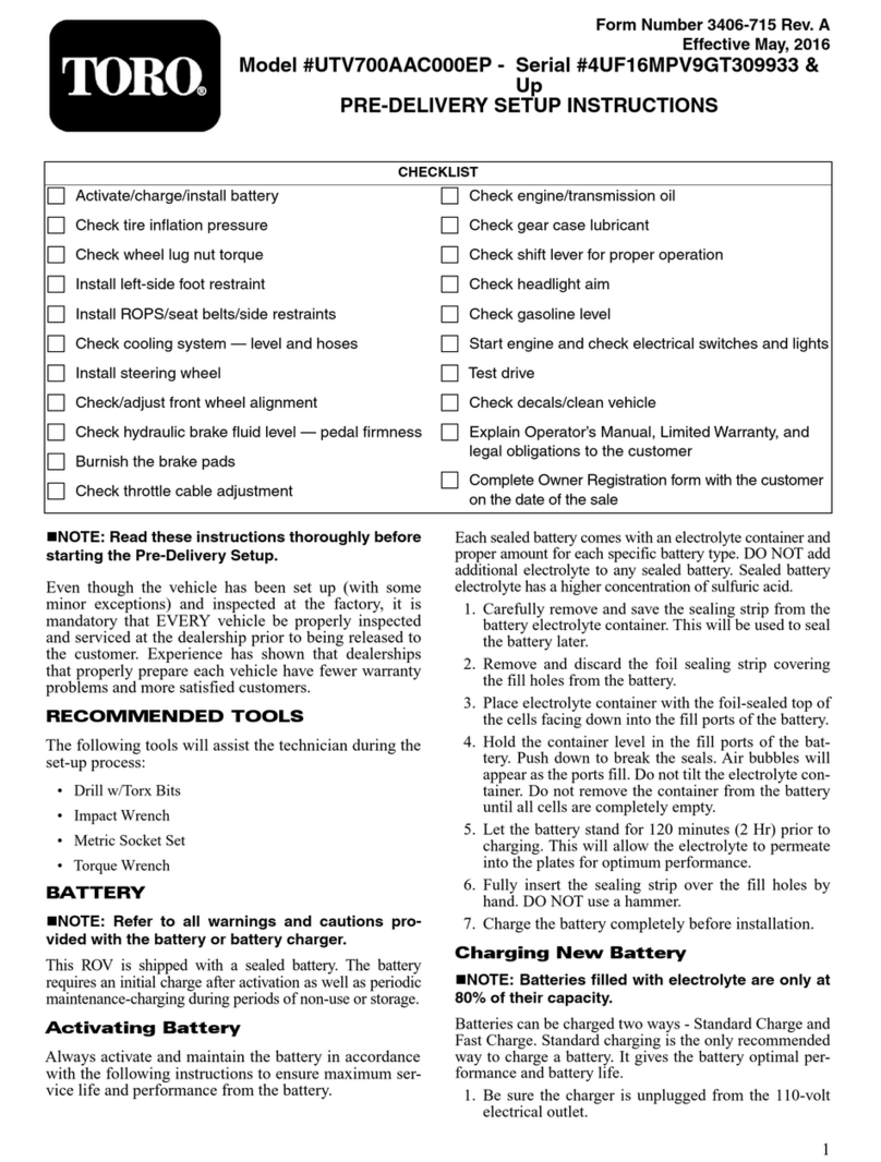 Toro UTV 700 EFI Manual