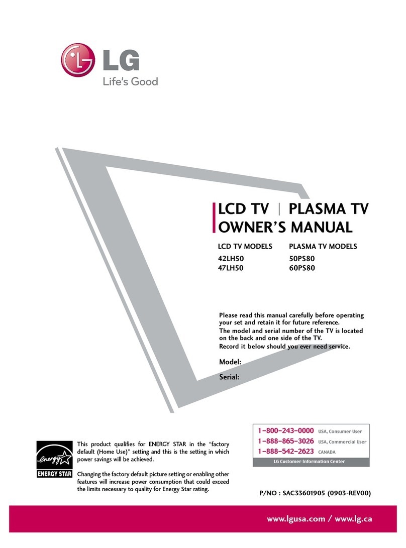 LG 42LH50 Series User manual