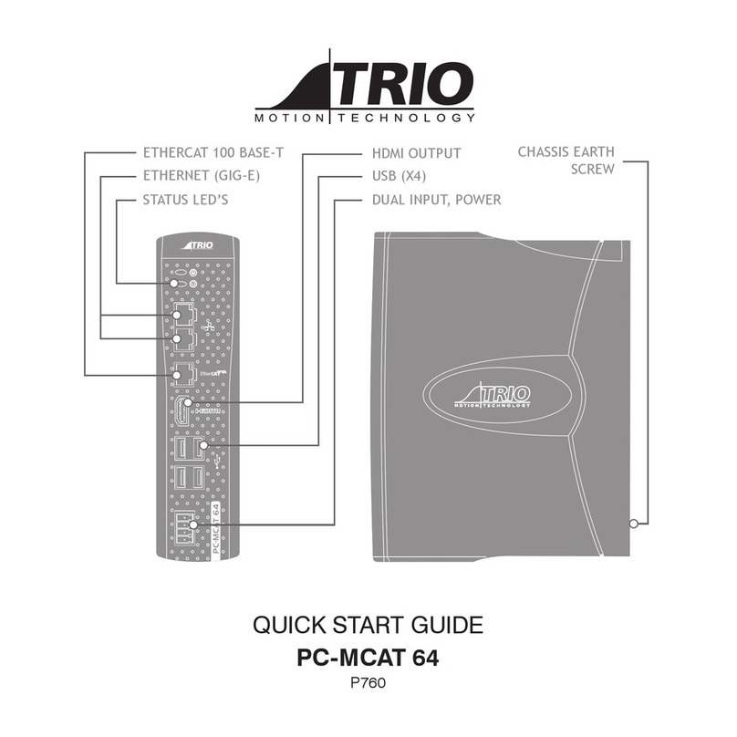 Trio Motion PC-MCAT 64 User manual
