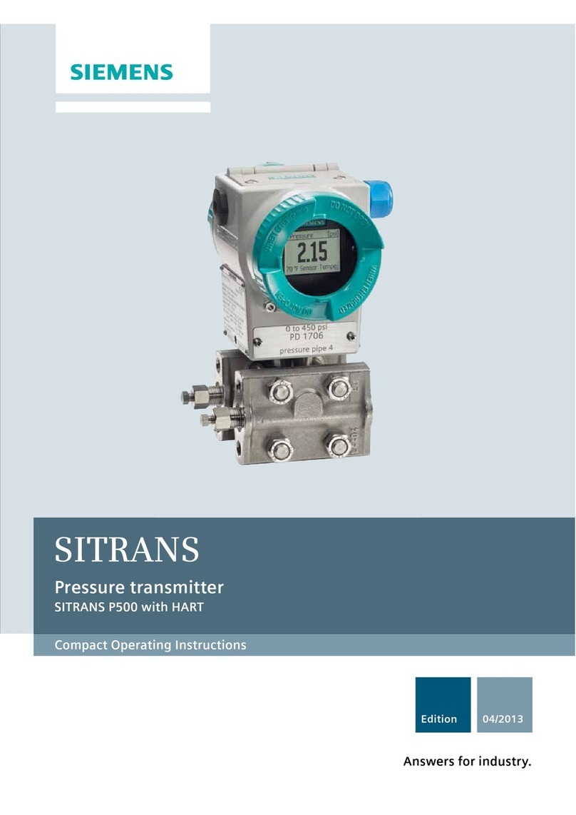 Siemens SITRANS P500 Administrator guide Siemens SITRANS P500 Administrator guide