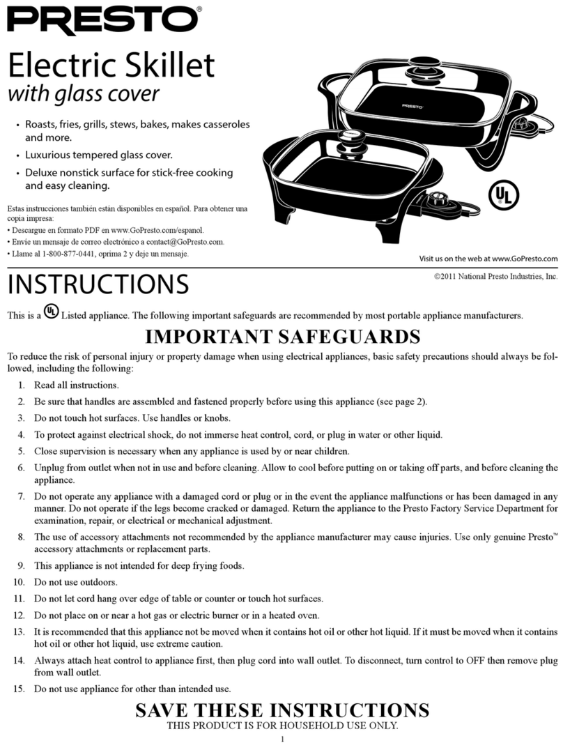 Presto 06626 instructions