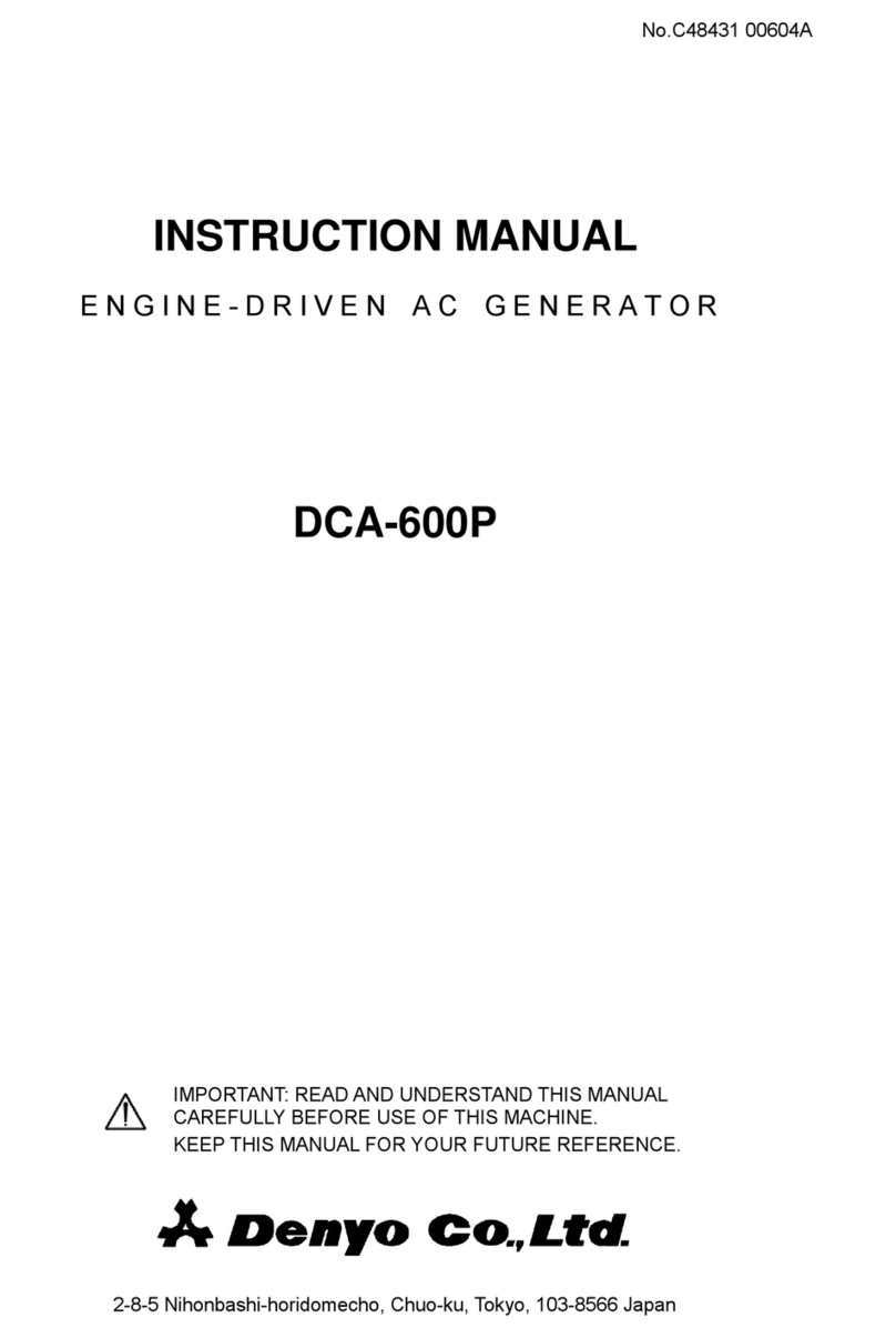 Denyo DCA-600P User manual Denyo DCA-600P User manual