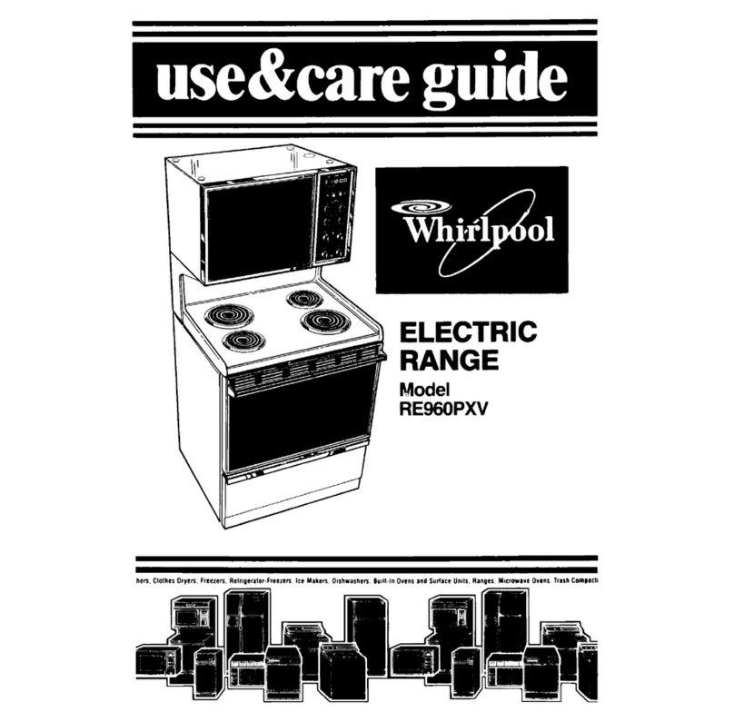 Whirlpool RE960PXV Use & care guide