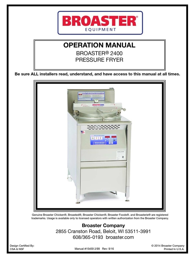 Broaster 2400 Series Operation manual