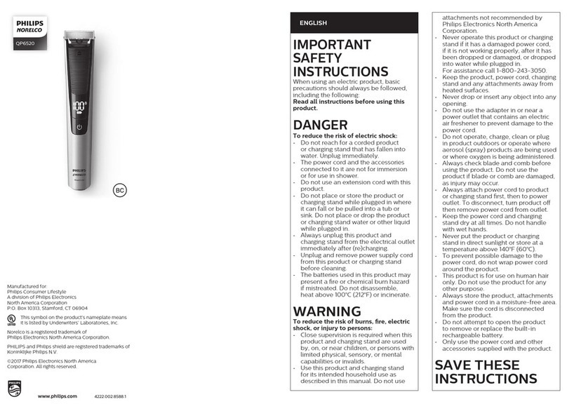 Philips QP6520 User manual