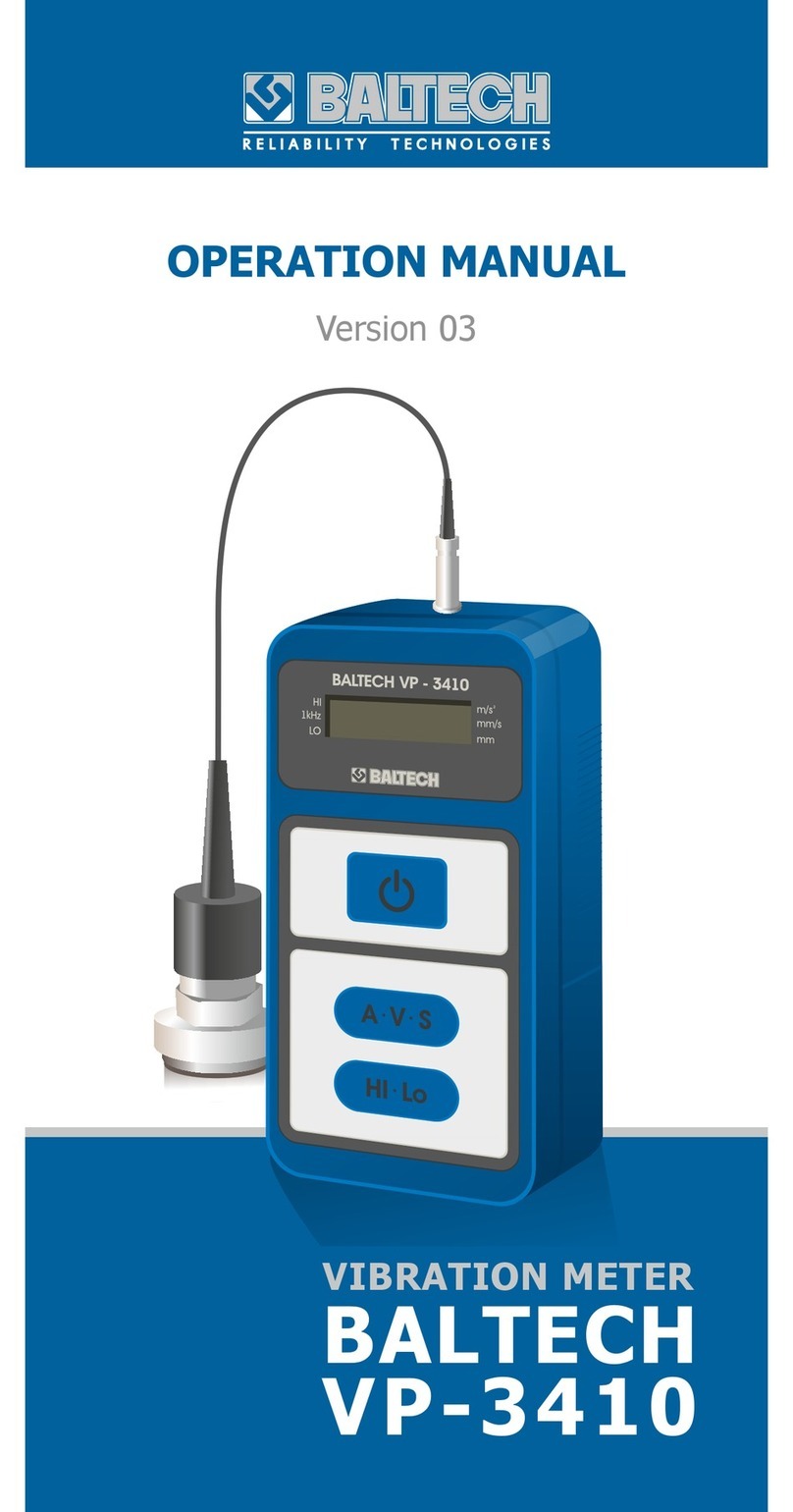 Baltech VP-3410 Operation manual Baltech VP-3410 Operation manual