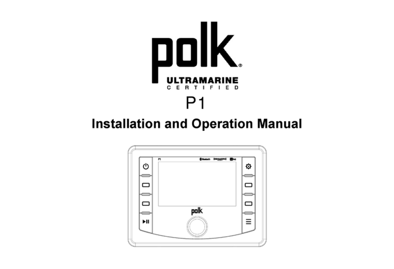 Polk Mono Omni P1 Installation and operation manual Polk Mono Omni P1 Installation and operation manual