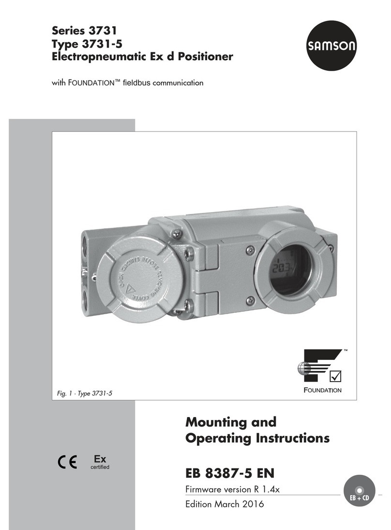 Samson 3731-5 Mounting and operating instructions