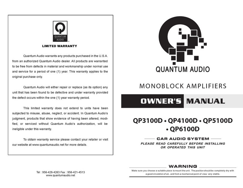 Quantum Audio QP3100D owner's manual