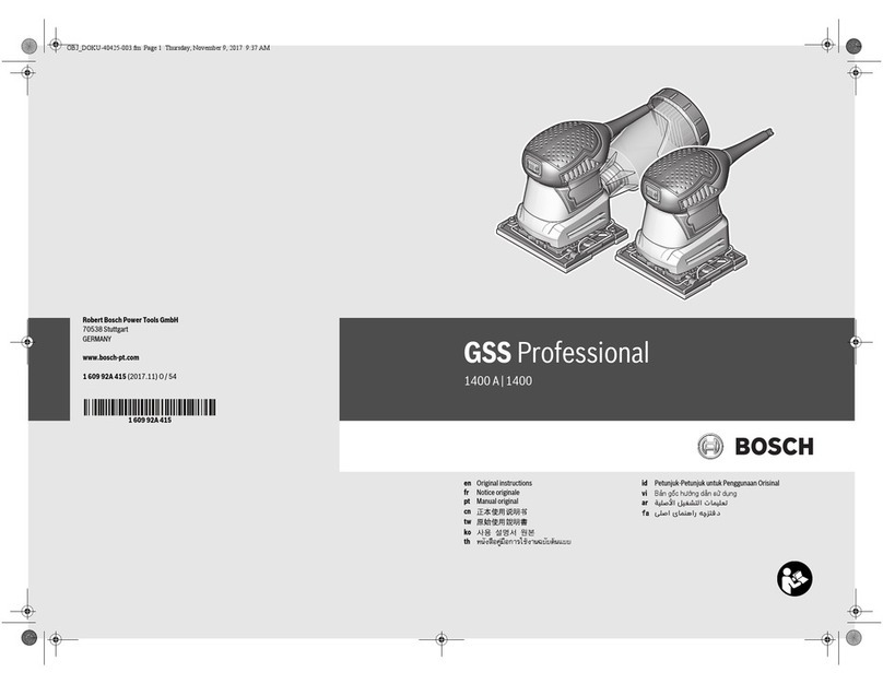 Bosch GSS 1400 User manual