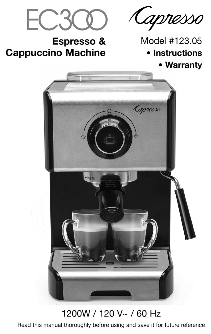 Capresso EC300 123.05 instruction manual