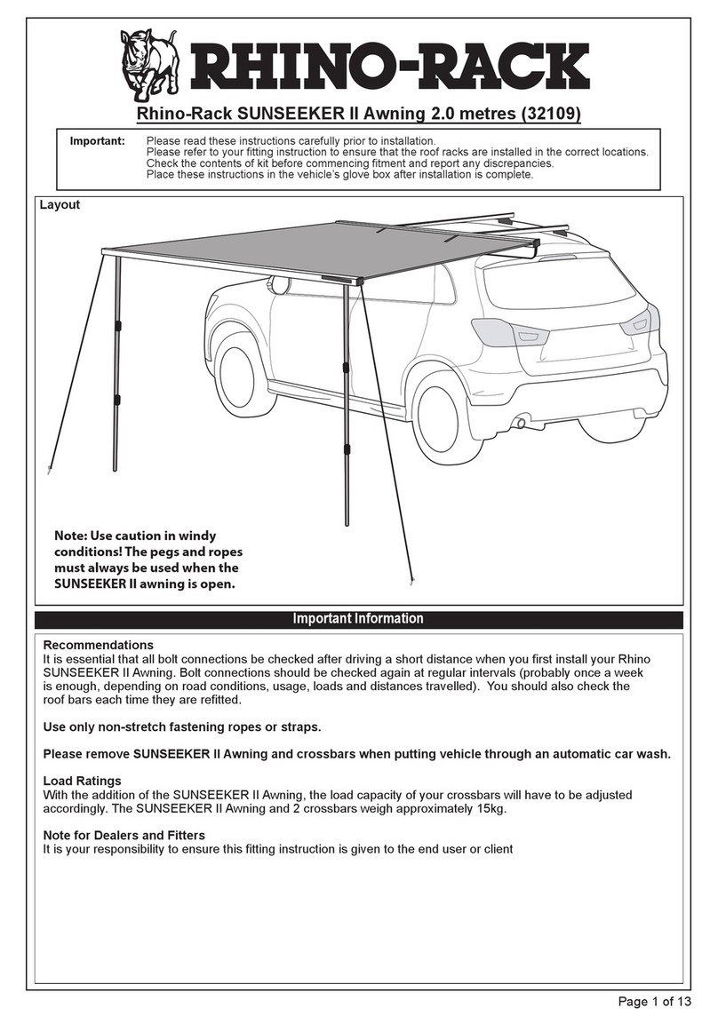 Rhino-Rack SUNSEEKER II manual