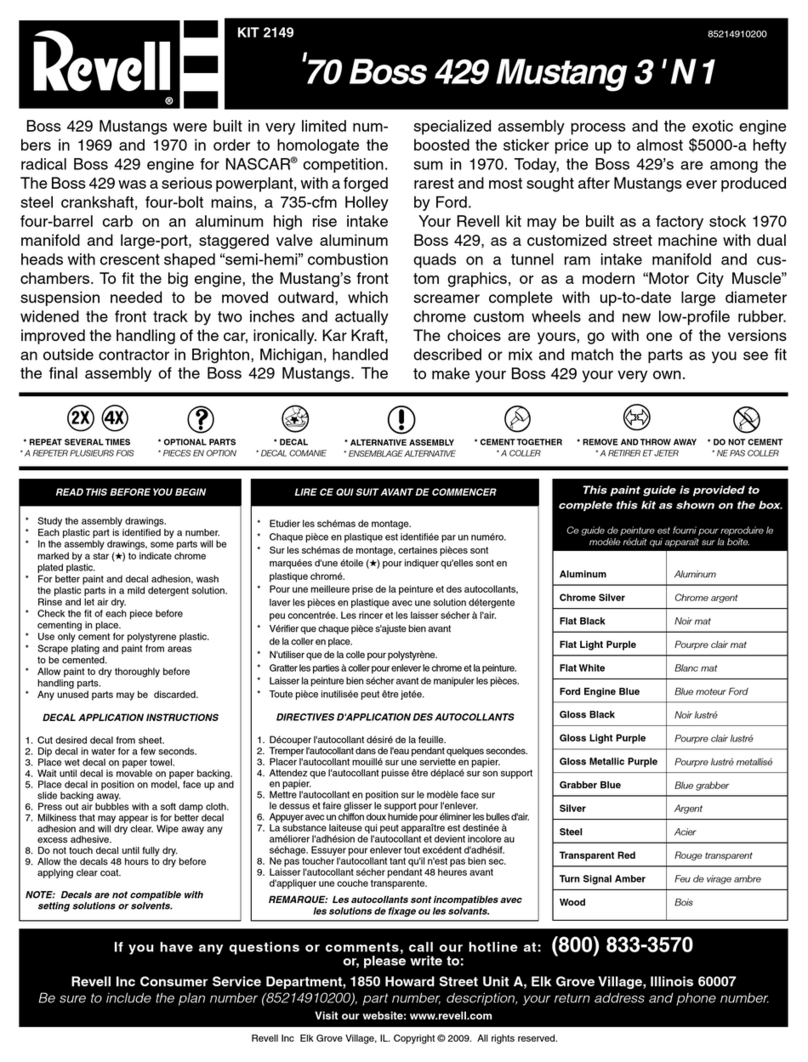REVELL 2149 instructions