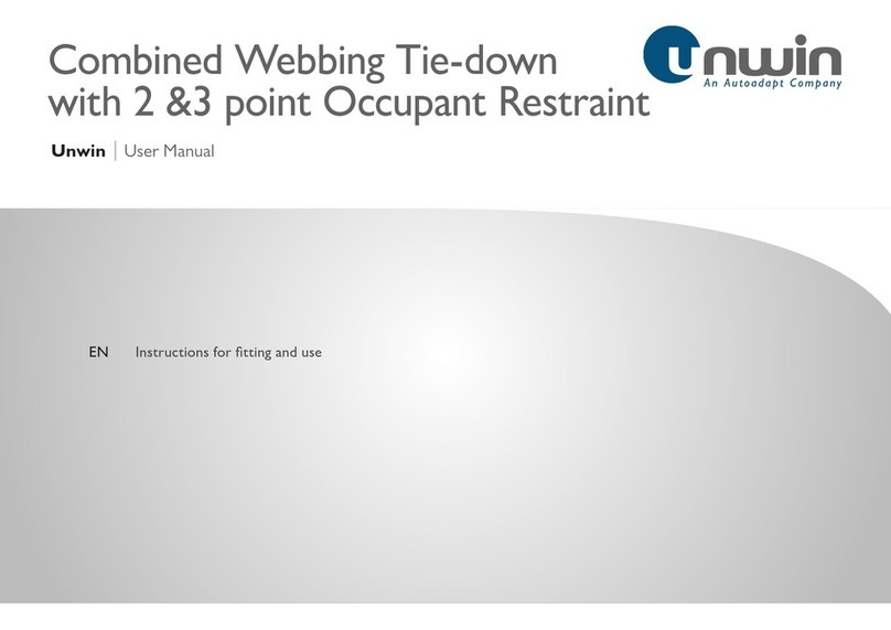 Unwin Combined Webbing Tie-down with 2 & 3 point Occupant... User manual