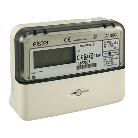 Elster A100C Operating & maintenance instructions
