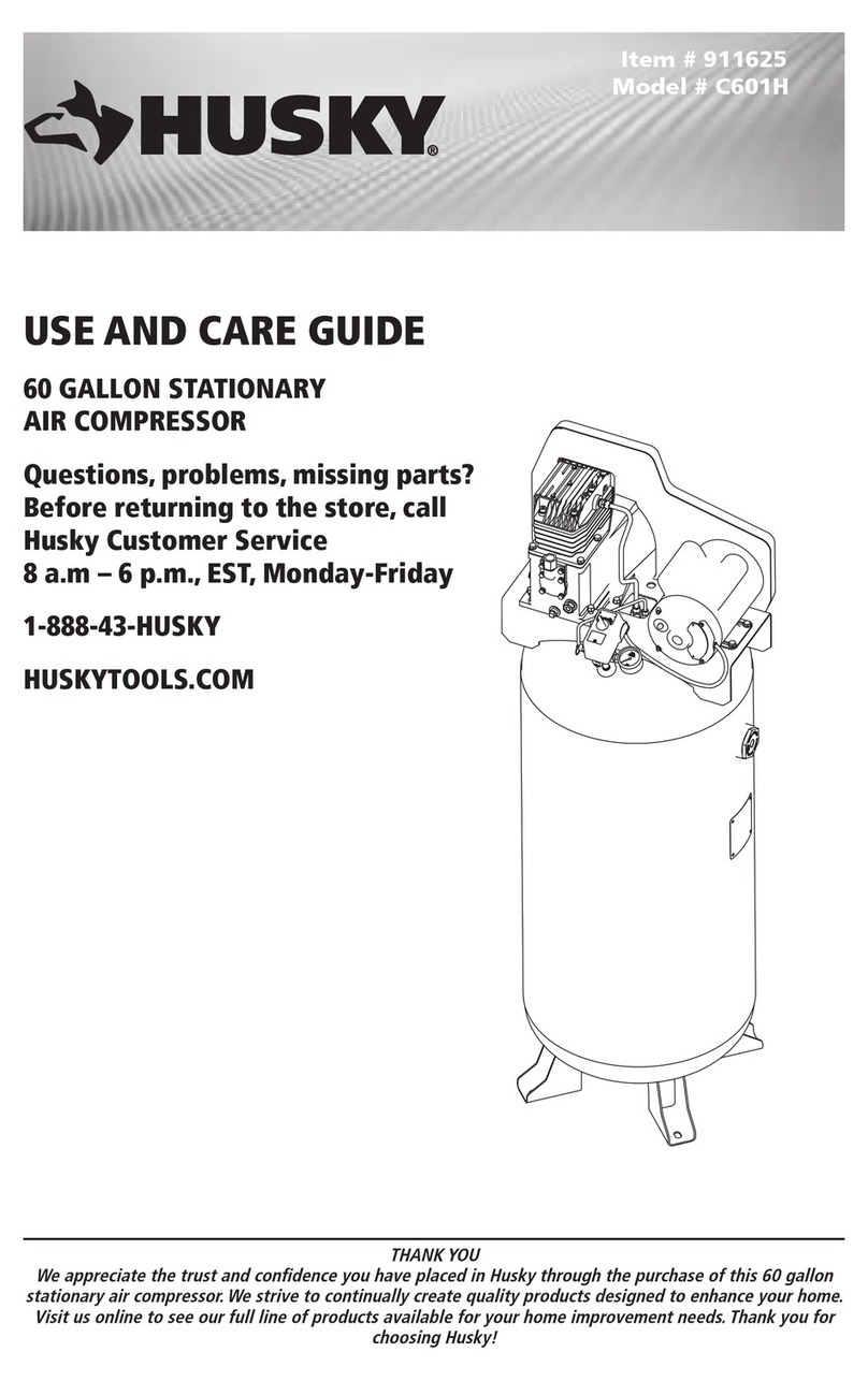Husky C601H Use and care guide