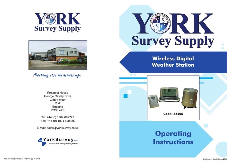 York Survey Supply 33405 operating instructions