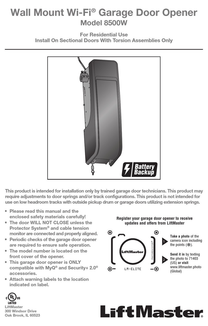Chamberlain 8500W installation manual