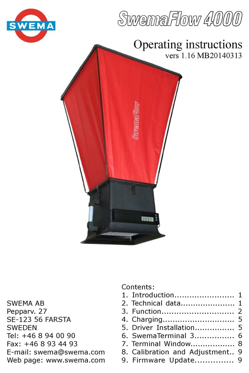 Swema SwemaFlow 4000 operating instructions