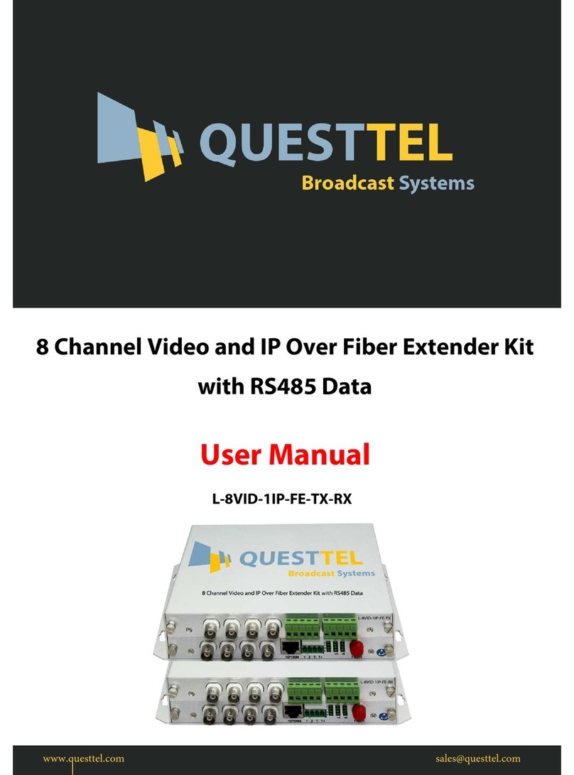 Questtel L-8VID-1IP-FE-TX-RX user manual