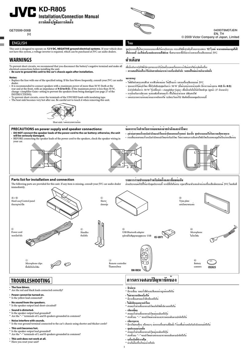 JVC KD-R805 Guide