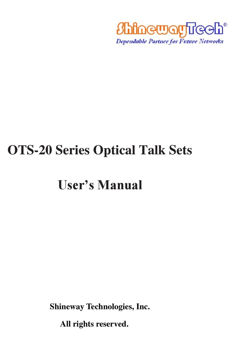 Shineway Tech OTS-20A user manual