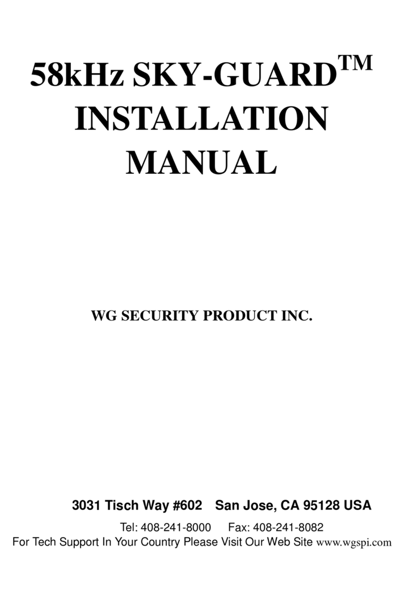 WG SECURITY SKY-GUARD installation manual