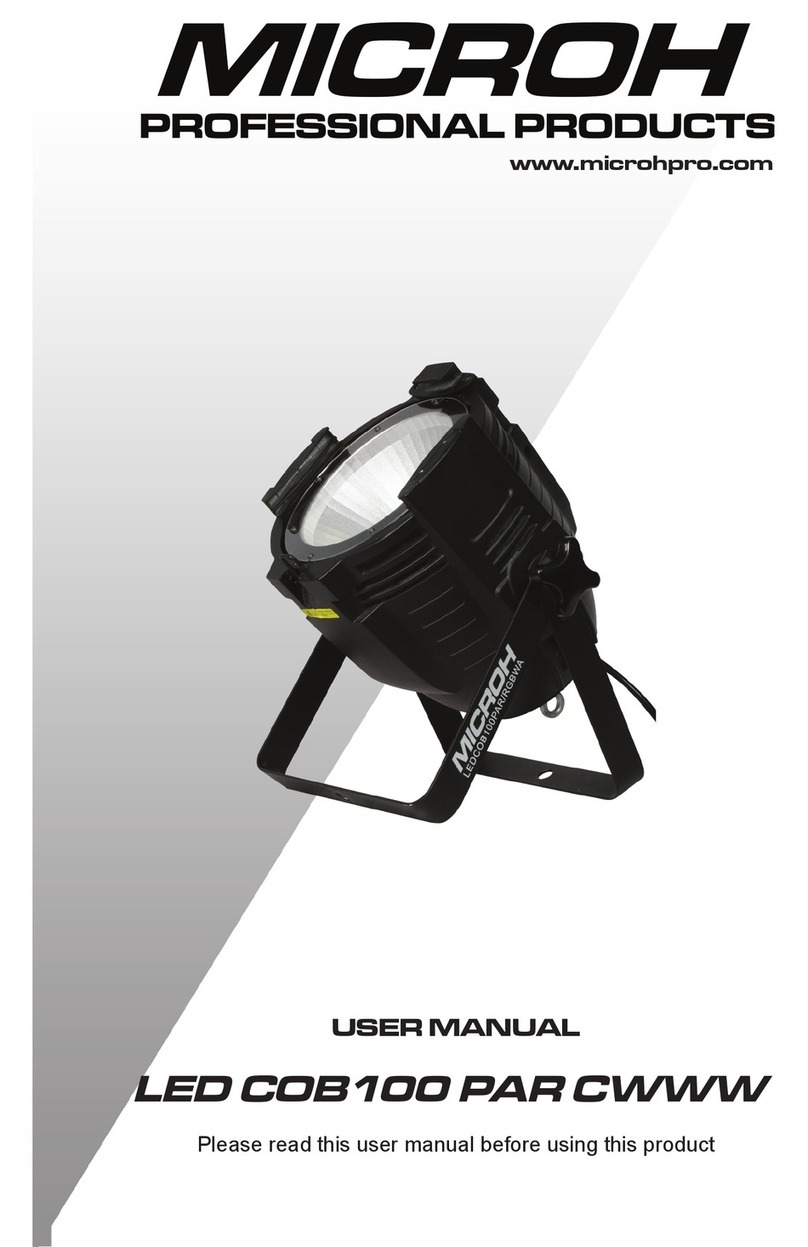 Microh LED COB100 PAR CWWW User manual