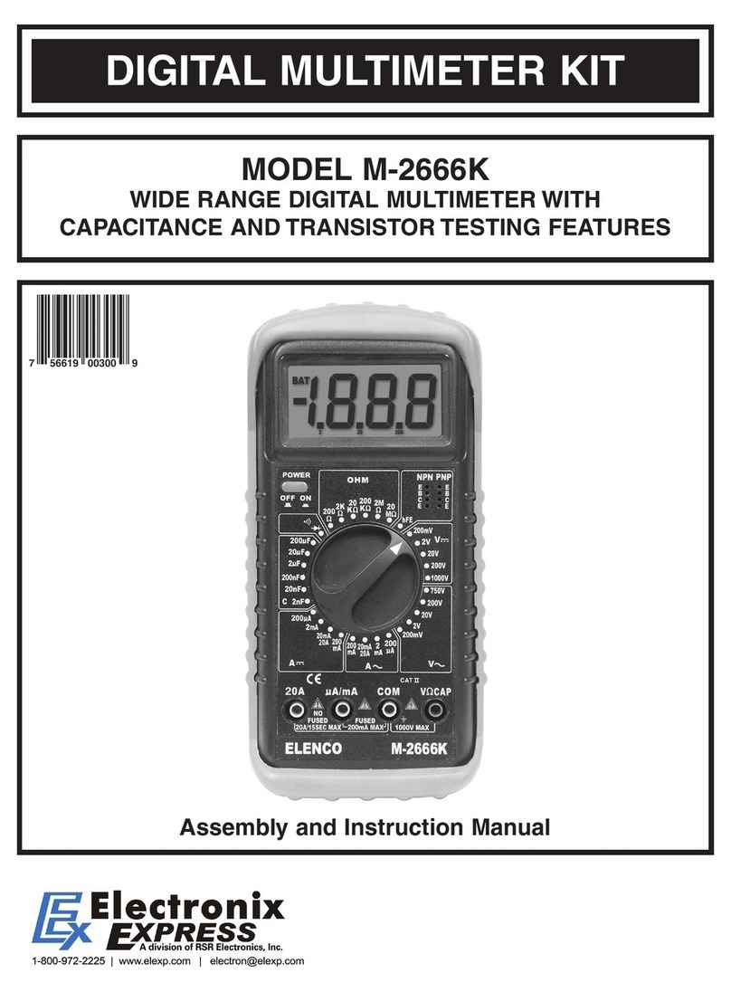 Elenco Electronics M-2666K User guide Elenco Electronics M-2666K User guide