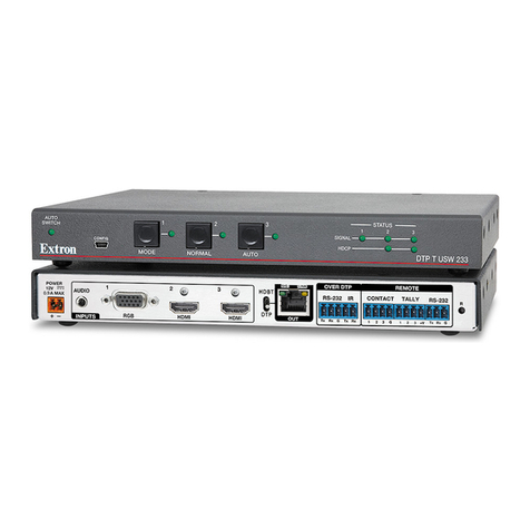 Extron electronics DTP T USW 233 User manual