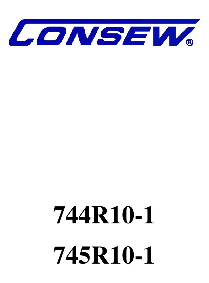 Consew 744R10-1 operating instructions