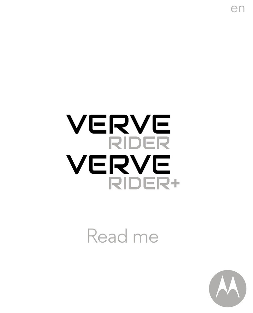 Motorola Verve RIDER Instruction sheet