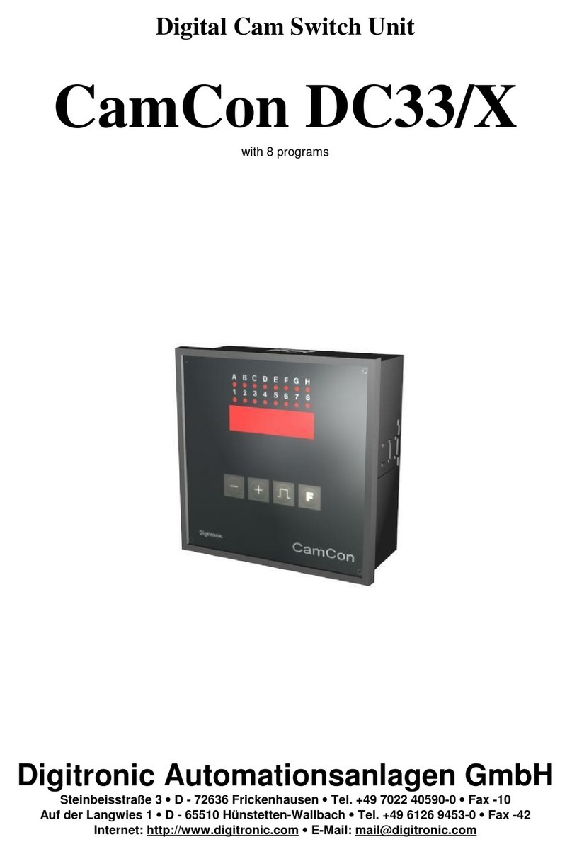 Digitronic CamCon DC33/X instruction manual