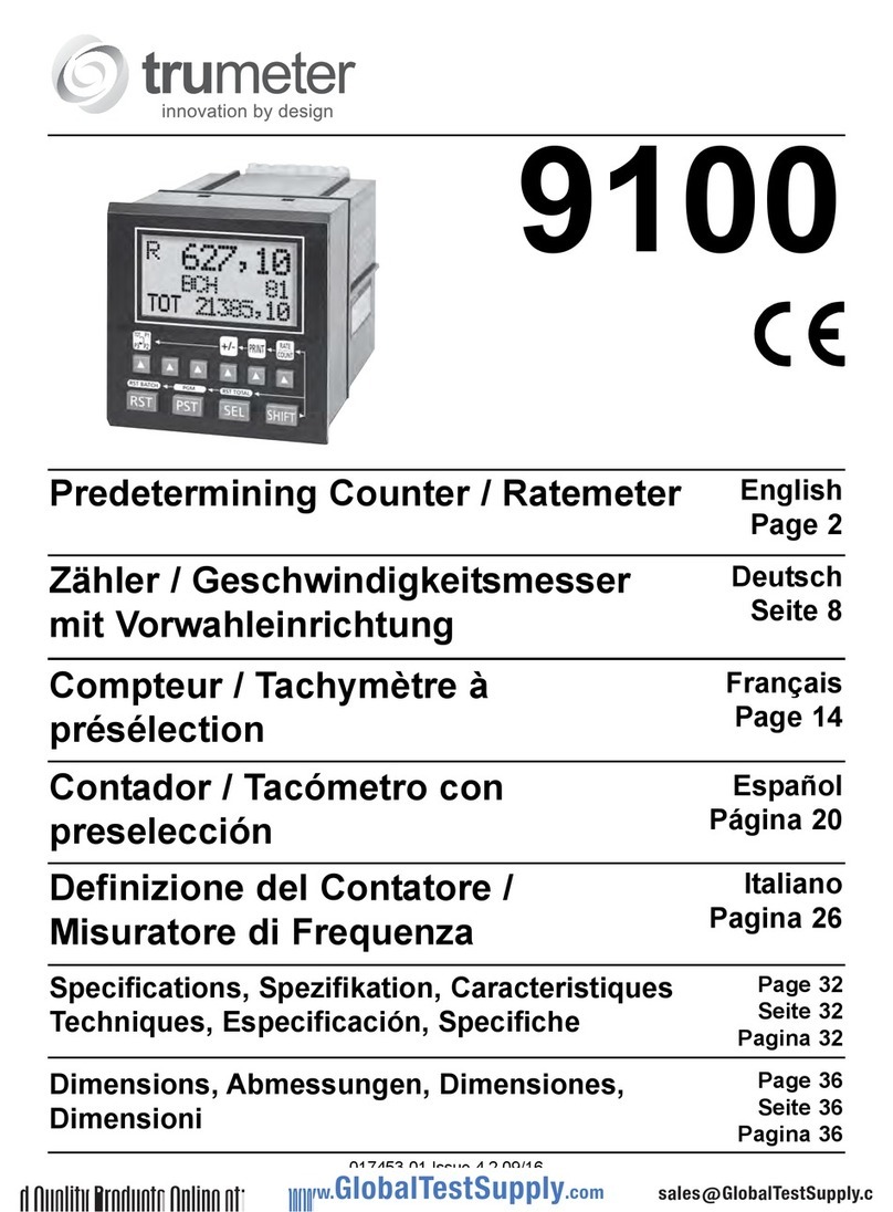 Trumeter 9100 User manual