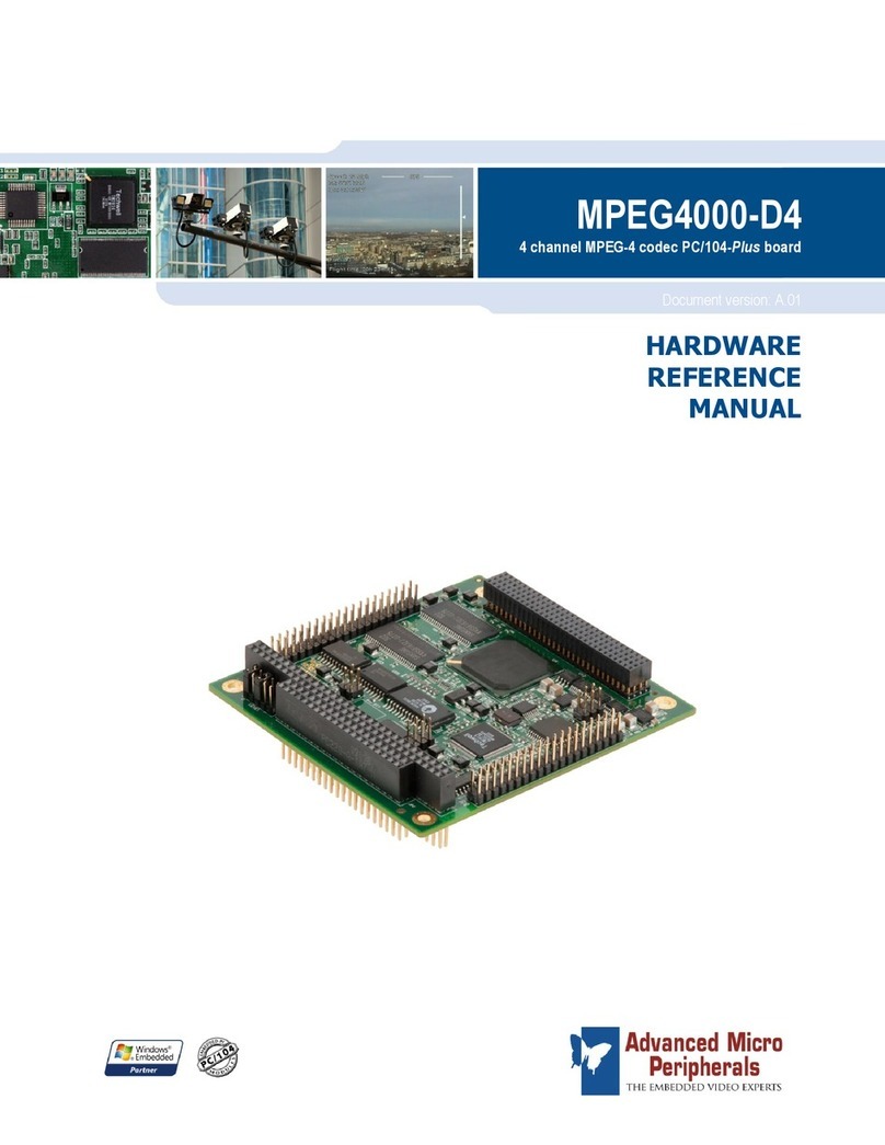 AMP MPEG4000-D4 Hardware reference manual